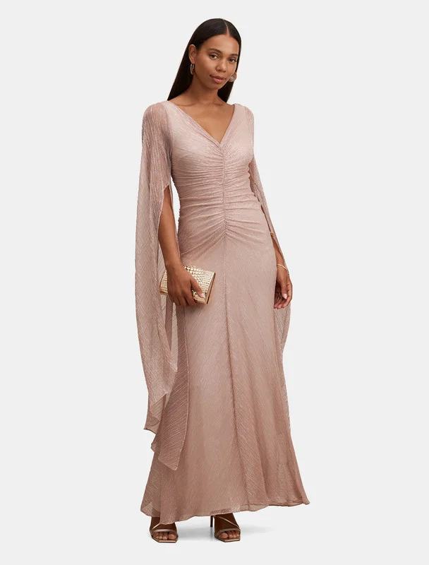 فورايفر نيو Jd4707-Pink Women's Mid Dress